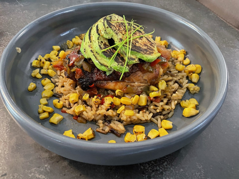Award Winning! Easy Bone-In Slow Cooked Crispy Chicken Thigh PUEBLO CON POLLO